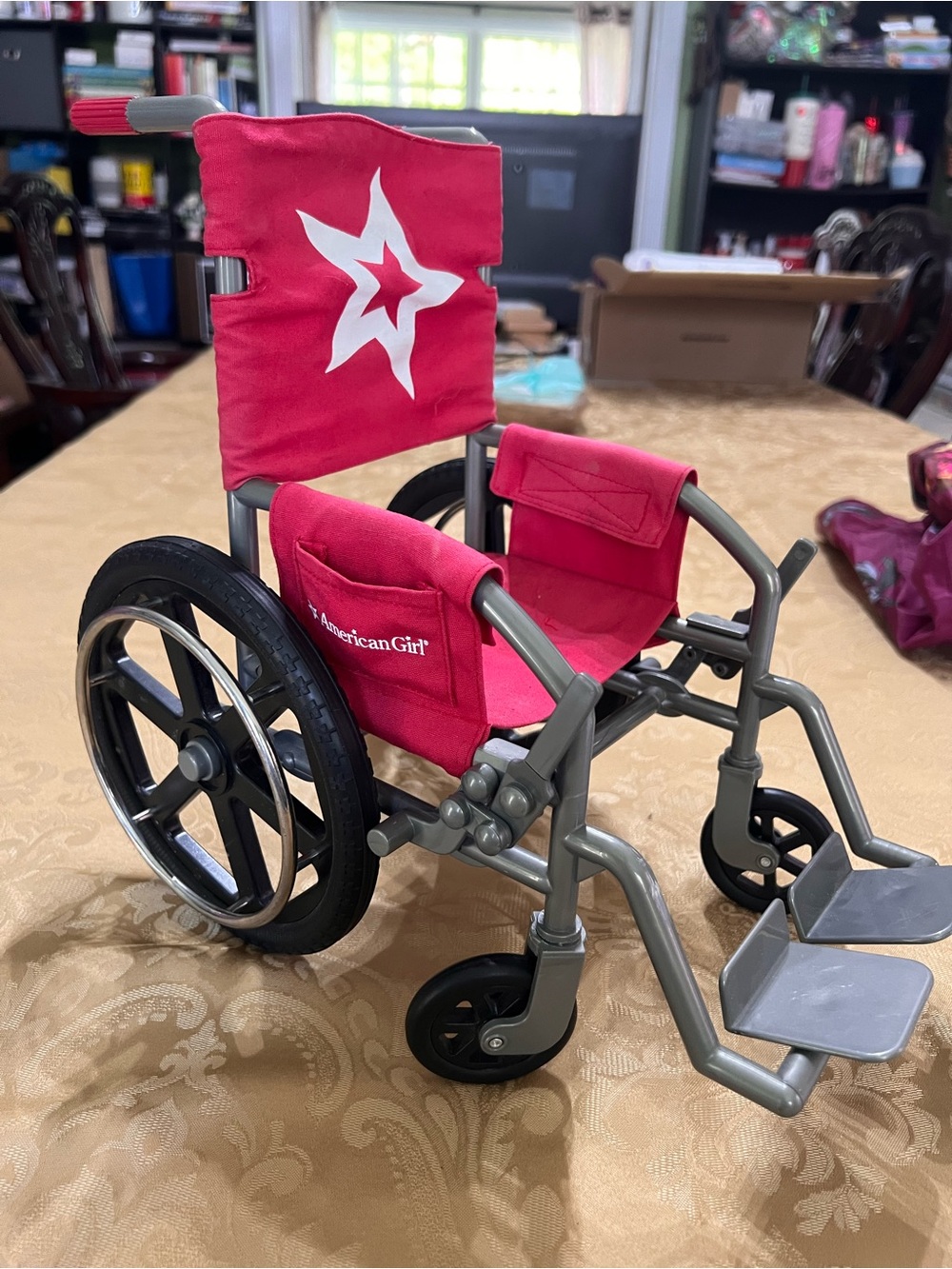 Retired American Girl Doll Wheelchair For 18” Doll, Brakes That Work  Great Cond